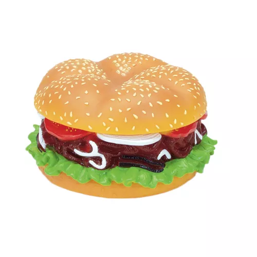 Rascals® 6" Vinyl Jumbo Hamburger Dog Toy Product image