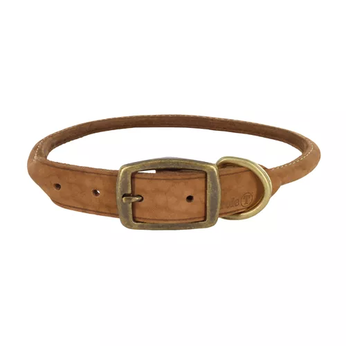 Circle T® Rustic Leather Round Dog Collar Product image