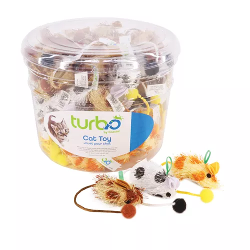 Turbo®  Spotted Mice Bulk Cat Toy Bin Product image